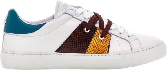 Roberto Cavalli Sneakers met Centrale Streep Oranje Man