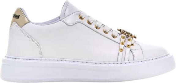 Roberto Cavalli Studded Leather Sneakers