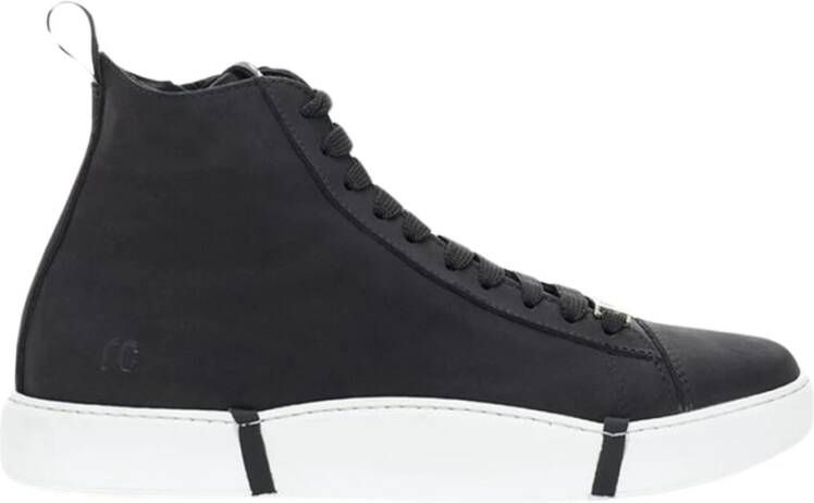 Roberto Cavalli Zwarte Leren Sneaker Black Dames
