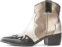 Roberto d'Angelo Metallic Leren Enkellaarzen Brons Multicolor Dames - Thumbnail 1
