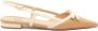 Roberto Festa Beige en wit leren slingback schoenen Beige Dames - Thumbnail 1