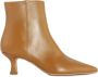 Roberto Festa Beige leren Jina laarzen met lage hak - Thumbnail 1