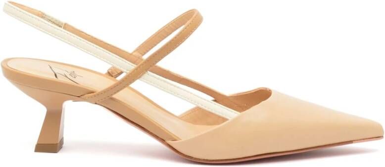 Roberto Festa Beige Leren Slingback Festa Amai Beige Dames