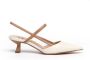Roberto Festa Beige leren slingback sandalen White Dames - Thumbnail 1