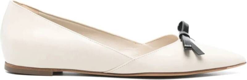 Roberto Festa Beige Strik Detail Platte Schoenen