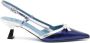 Roberto Festa Blauw en Zilver Leren Slingback Schoenen Blue Dames - Thumbnail 1