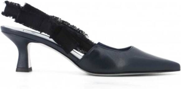 Roberto Festa Blauwe Leren Slingback Schoenen