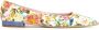 Roberto Festa Bloemen Ballerina Schoenen Wit Leer Multicolor Dames - Thumbnail 1
