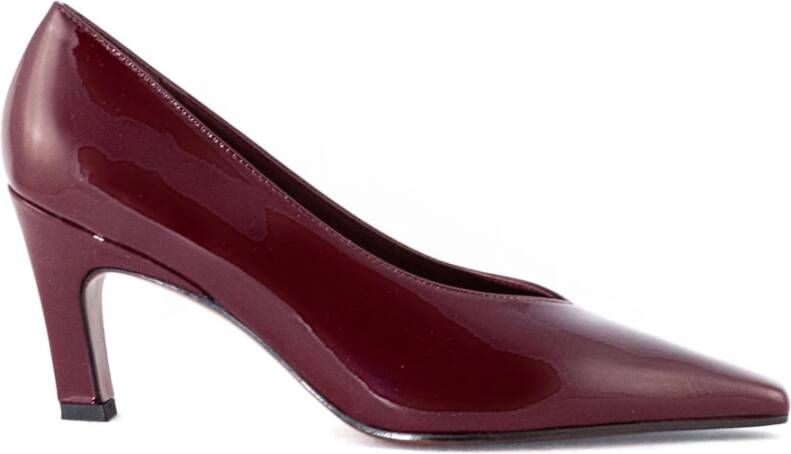 Roberto Festa Bordeaux Patent Leren Pumps met Puntige Neus