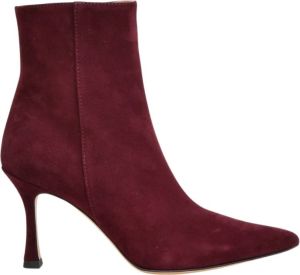 Roberto Festa Bordeaux Suede Garny Enkellaars Rood Dames