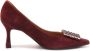 Roberto Festa Bordeaux Suede Hoge Hakken Schoenen - Thumbnail 1