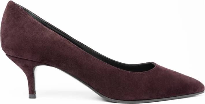 Roberto Festa Bordeaux Suede Pumps Bruin Dames