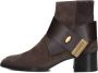 Roberto festa Kiva Enkellaarsjes Enkelboots met rits Dames Bruin - Thumbnail 2