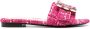Roberto Festa Fuchsia Boucle Fade Sandalen met Edelstenen Pink Dames - Thumbnail 1