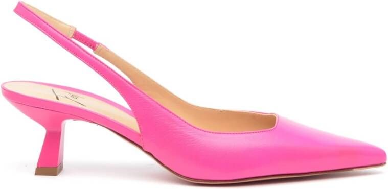 Roberto Festa Fuchsia Leren Slingback Arabel Pink Dames