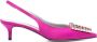 Roberto Festa Fuchsia Roze Kristal Slingback Pumps - Thumbnail 1