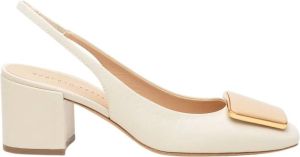 Roberto Festa Gaby Vanilla Leren Slingback Wit Dames