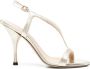 Roberto Festa Gouden hoge hak sandalen open teen - Thumbnail 1