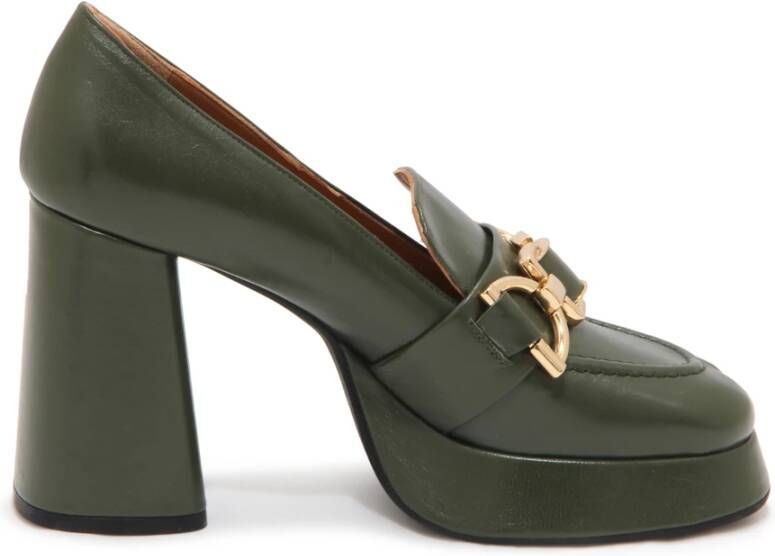 Roberto Festa Groene Alsen Leren Schoenen 10cm Hak