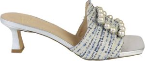 Roberto Festa Heeled Mules Blauw Dames