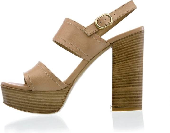 Roberto Festa Hoge hak sandalen Beige Dames