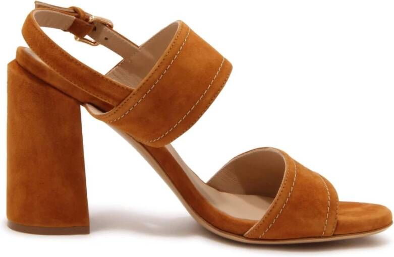 Roberto Festa Hoge hak sandalen Nevis Camoscio Wood