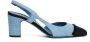 Roberto Festa Jeans Stoffen Zwarte Slingback Ficus Pumps - Thumbnail 1