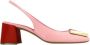 Roberto Festa Leren Peep Toe Hakken met Elastische Inzet - Thumbnail 1