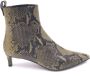 Roberto Festa Militair Groene Python Leren Enkellaarzen - Thumbnail 1