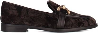 Roberto Festa Mocassino Joy Zwarte Velvet Loafers