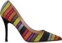 Roberto Festa Multicolor Glitter Hoge Hakken Rood Dames - Thumbnail 1