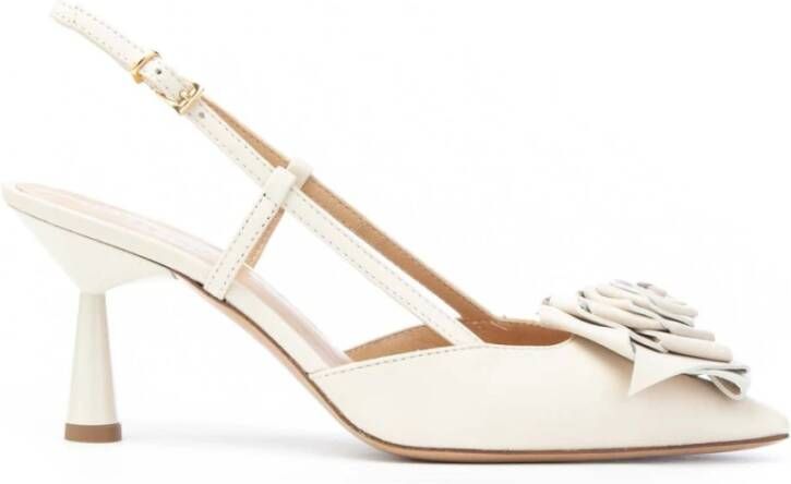 Roberto Festa Nuvola Slingback Fiore Hak 70 White Dames