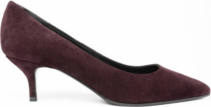 Roberto Festa Bordeaux Suede Pumps Brown Dames