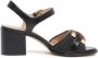 Roberto Festa Raffia Sandaal Alice Zwart Made in Italy - Thumbnail 1