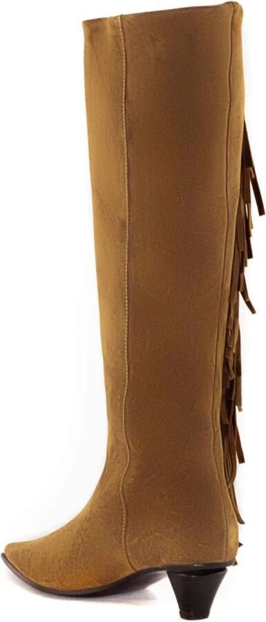 Roberto Festa Beige Suède Gaucho Franje Laarzen