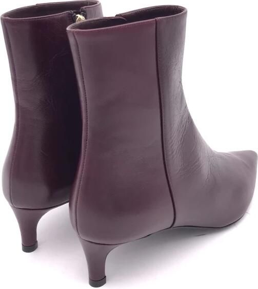 Roberto Festa Bordeaux Leren Enkellaarzen