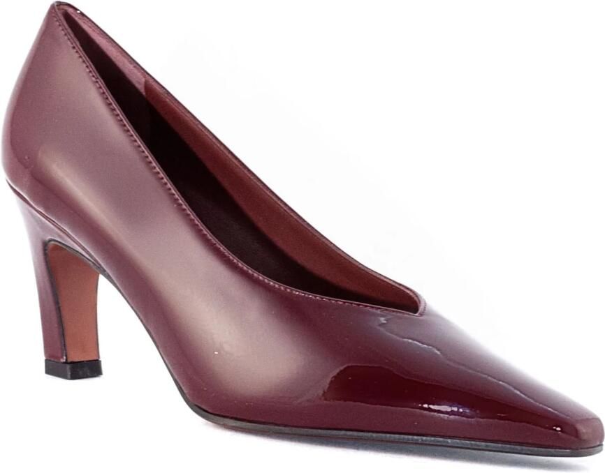 Roberto Festa Bordeaux Patent Leren Pumps met Puntige Neus