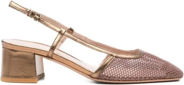 Roberto Festa Mesh Slingback Pumps