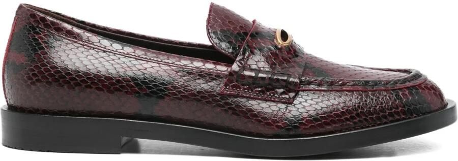 Roberto Festa Siria Snake Effect Leren Loafers