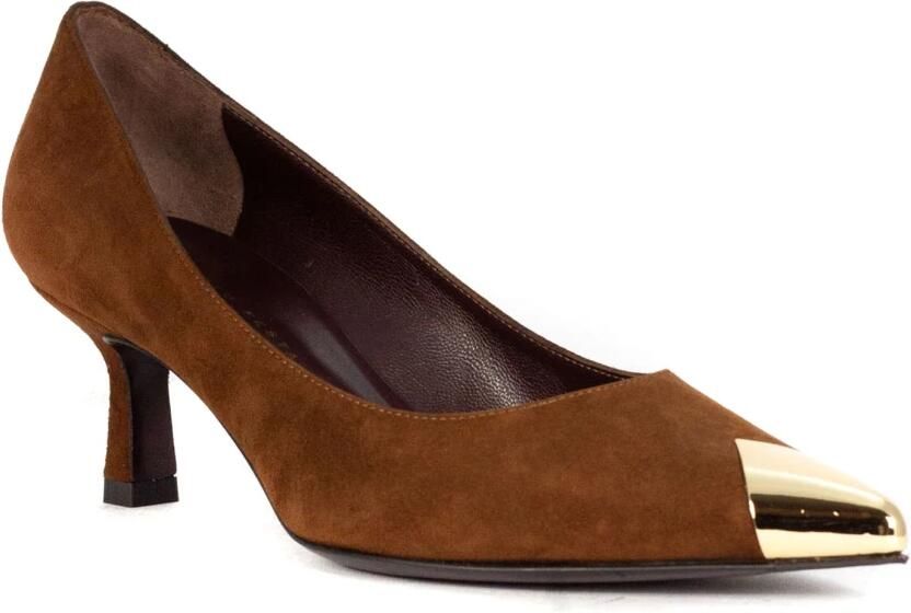 Roberto Festa Tortuga Bruine Suède Pumps met Hak