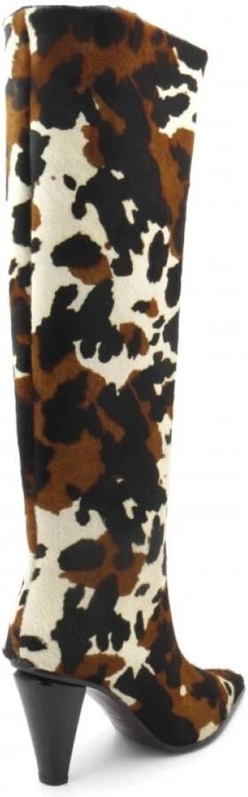 Roberto Festa Tricolor Pony Haar Enkellaarzen