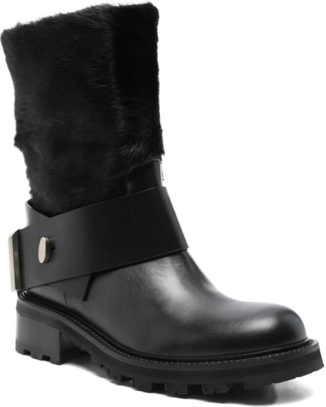 Roberto Festa Zwarte Zijde & Nylon Laarzen