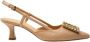 Roberto Festa Schepvormige Halslijn Leren Sandalen Beige Dames - Thumbnail 1