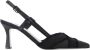 Roberto Festa Slingback sandalen van raffia en stof - Thumbnail 1