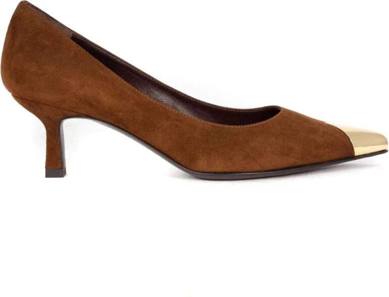 Roberto Festa Tortuga Bruine Suède Pumps met Hak