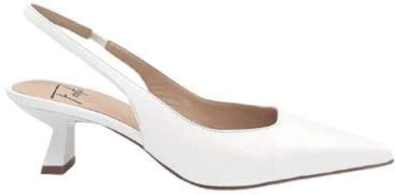 Roberto Festa Witte leren slingback schoen