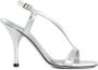 Roberto Festa Zilver Metallic Leren Sandalen met 10cm Hak - Thumbnail 1