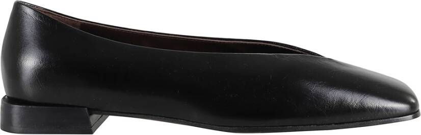 Roberto Festa Zwarte Ballerina Schoenen Vierkante Neus