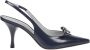 Roberto Festa Zwarte Geborsteld Leren Slingback Schoenen - Thumbnail 1