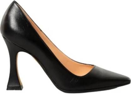 Roberto Festa Zwarte Leren Decolleté Schoenen